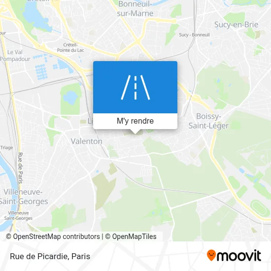 Rue de Picardie plan