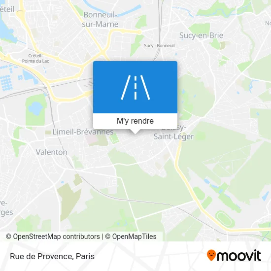 Rue de Provence plan