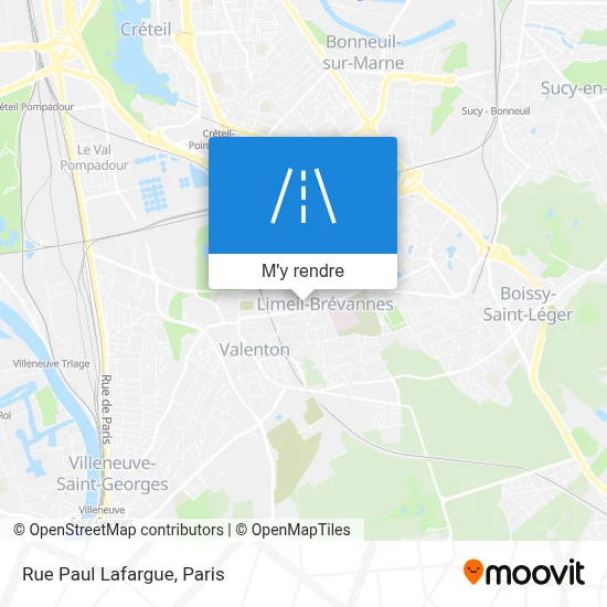 Rue Paul Lafargue plan