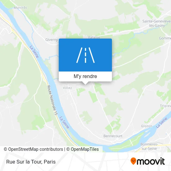 Rue Sur la Tour plan