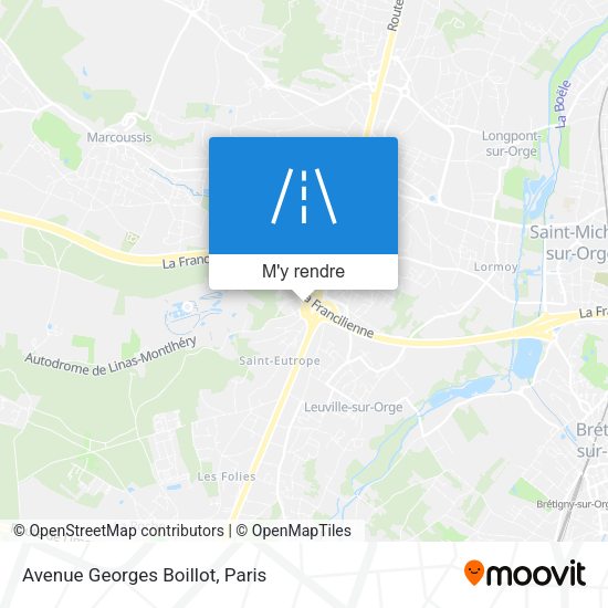 Avenue Georges Boillot plan
