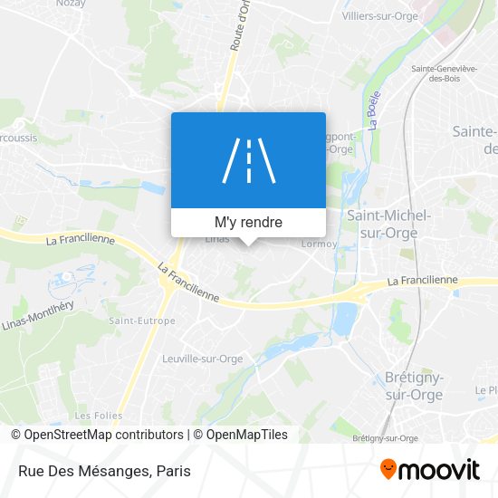 Rue Des Mésanges plan
