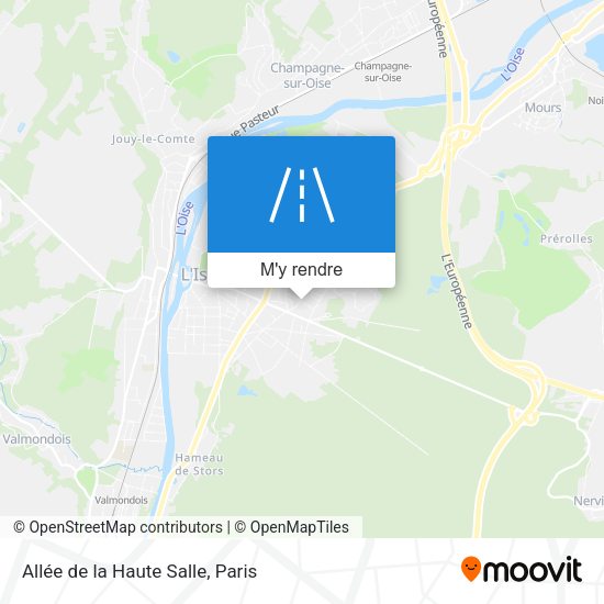 Allée de la Haute Salle plan