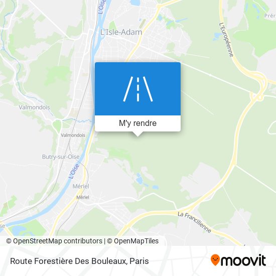 Route Forestière Des Bouleaux plan