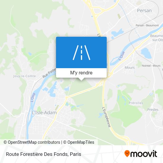 Route Forestière Des Fonds plan