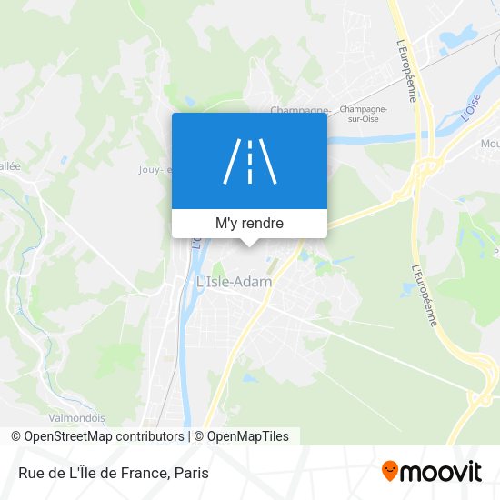 Rue de L'Île de France plan