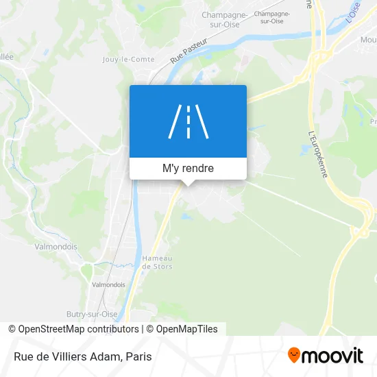 Rue de Villiers Adam plan