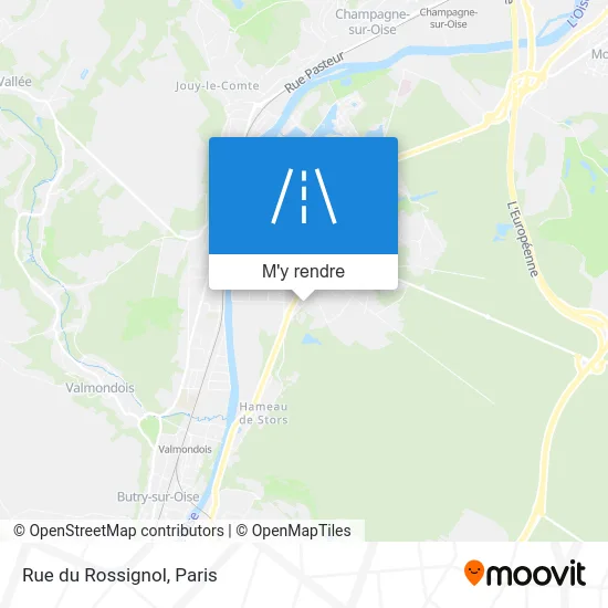 Rue du Rossignol plan