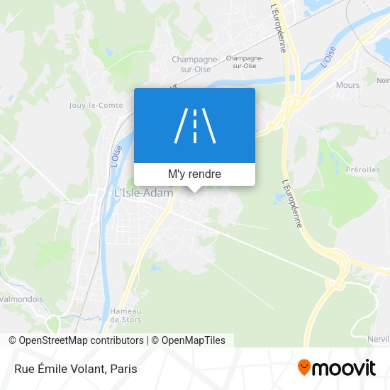 Rue Émile Volant plan