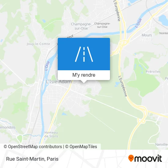 Rue Saint-Martin plan