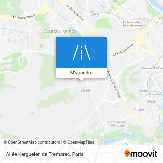 Allée Kerguelen de Tremarec plan