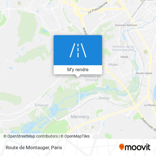 Route de Montauger plan