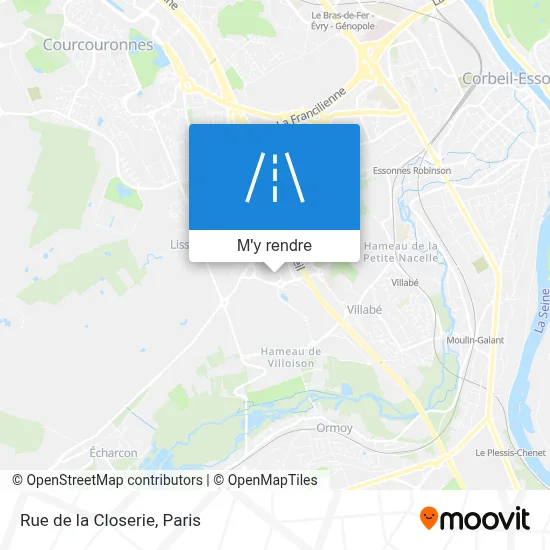 Rue de la Closerie plan
