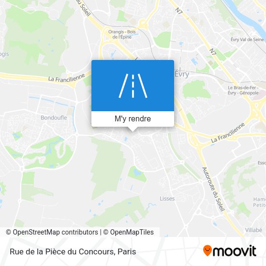Rue de la Pièce du Concours plan
