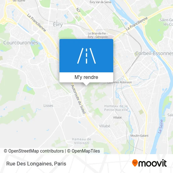 Rue Des Longaines plan