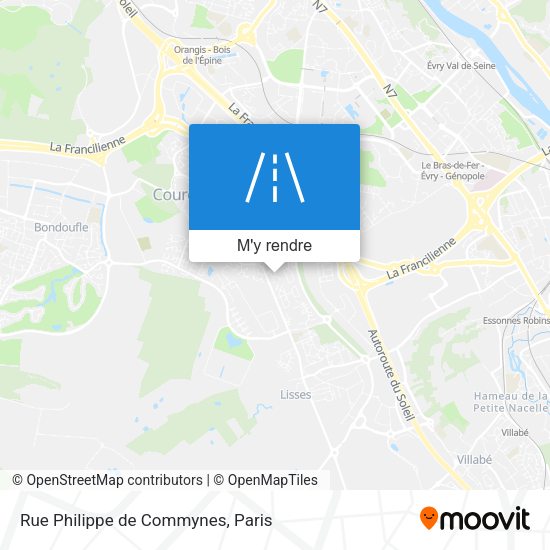 Rue Philippe de Commynes plan