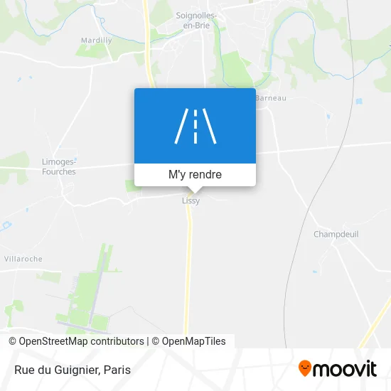 Rue du Guignier plan