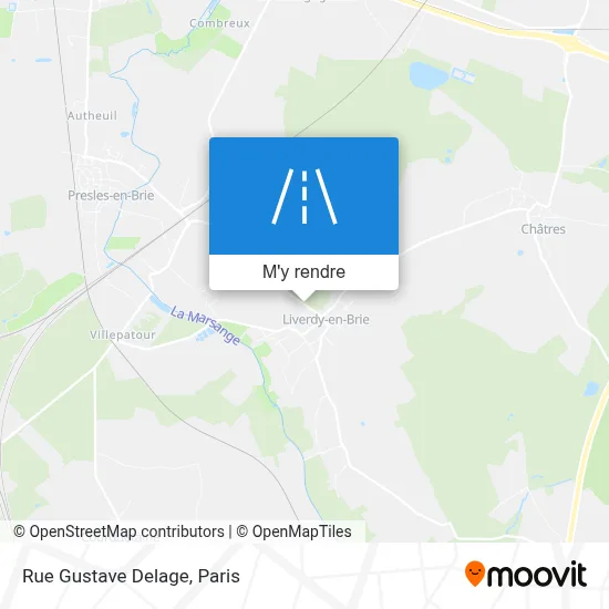 Rue Gustave Delage plan