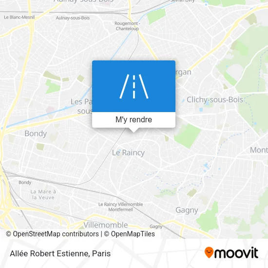 Allée Robert Estienne plan