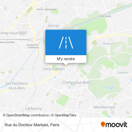 Rue du Docteur Marbais plan