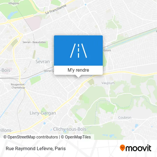 Rue Raymond Lefèvre plan
