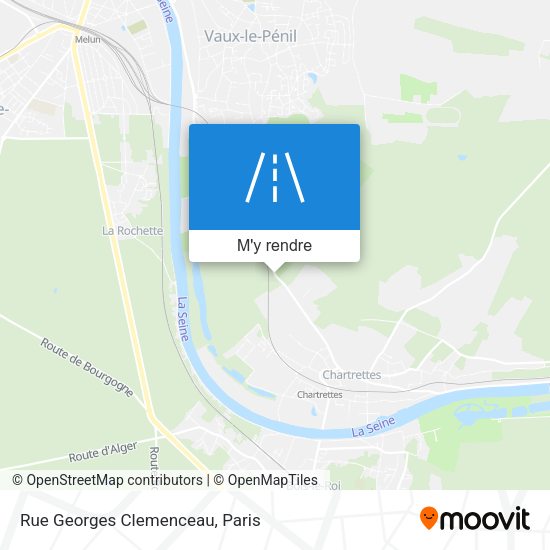 Rue Georges Clemenceau plan