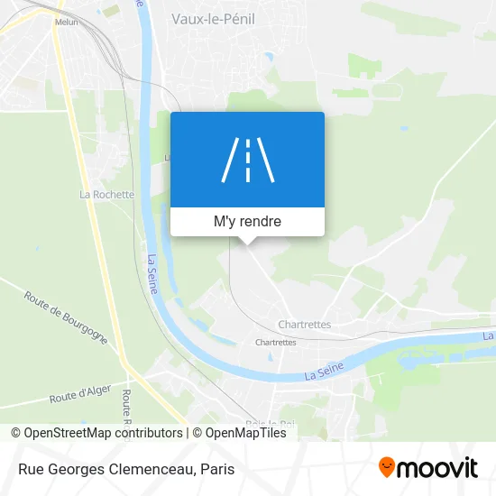 Rue Georges Clemenceau plan