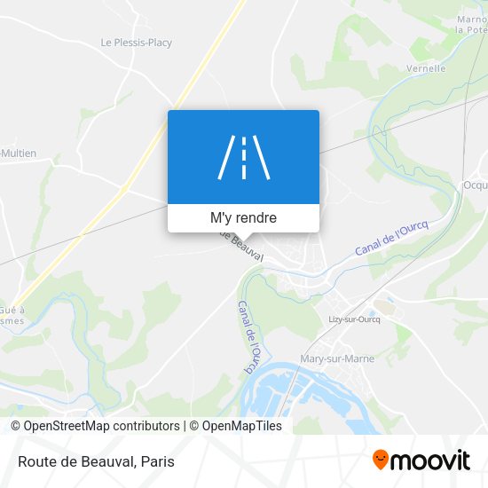 Route de Beauval plan