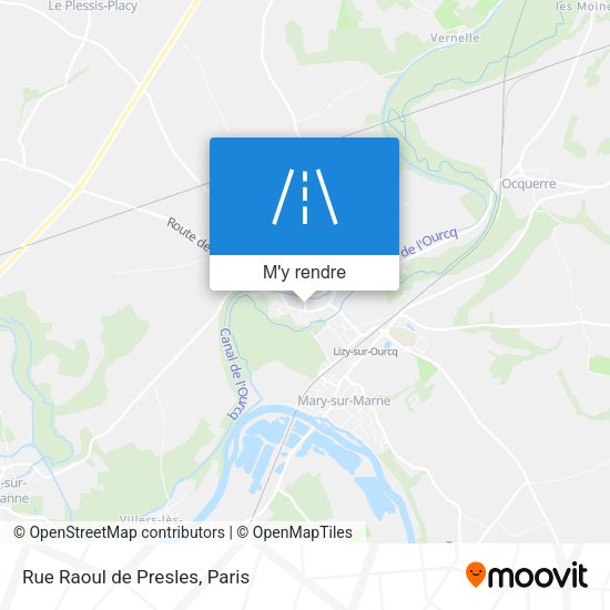 Rue Raoul de Presles plan