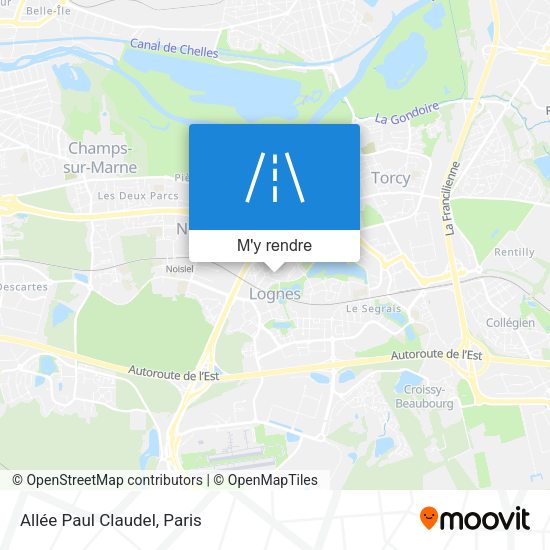 Allée Paul Claudel plan