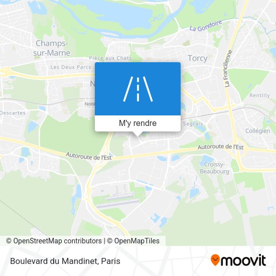 Boulevard du Mandinet plan