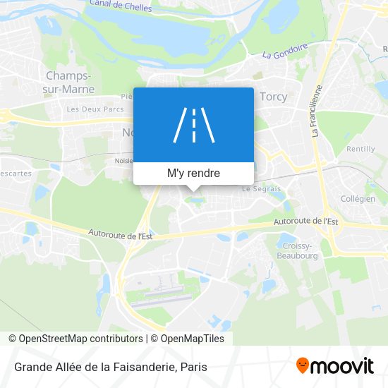 Grande Allée de la Faisanderie plan