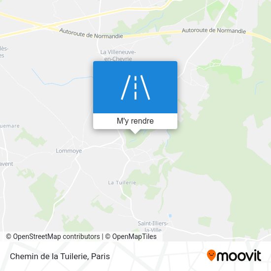 Chemin de la Tuilerie plan