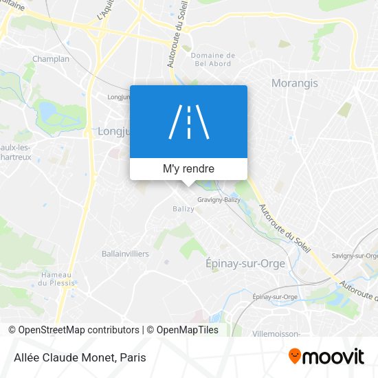Allée Claude Monet plan