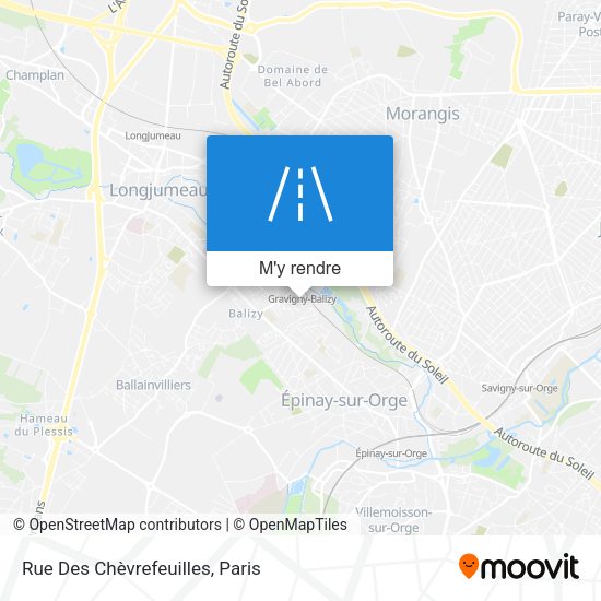 Rue Des Chèvrefeuilles plan