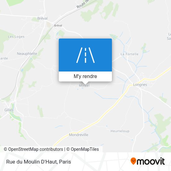 Rue du Moulin D'Haut plan