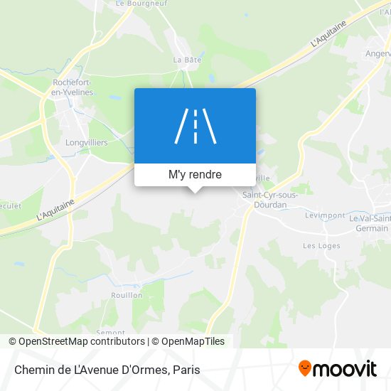 Chemin De L'Avenue D'Ormes plan