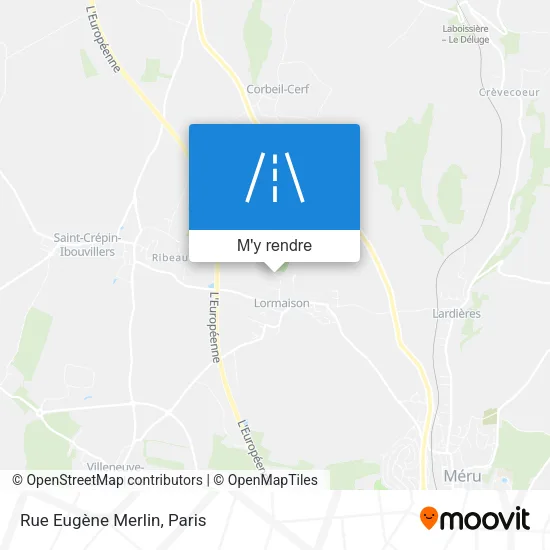 Rue Eugène Merlin plan