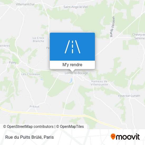 Rue du Puits Brûlé plan
