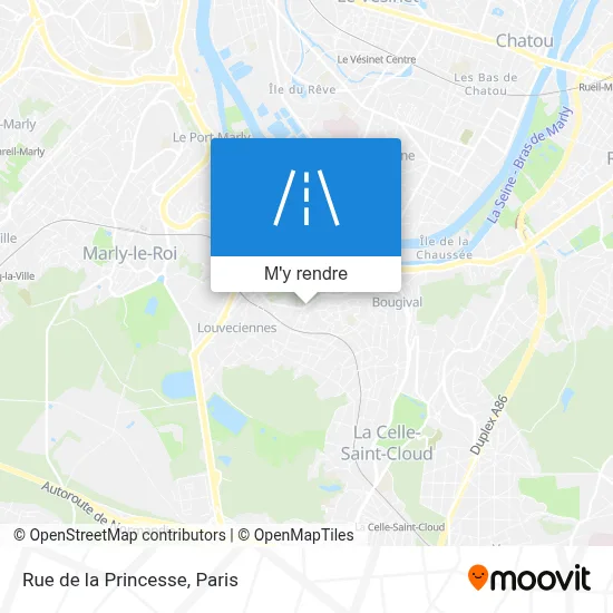 Rue de la Princesse plan