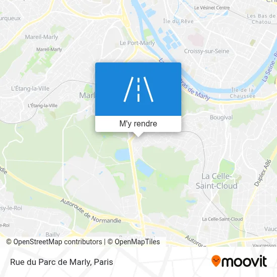 Rue du Parc de Marly plan