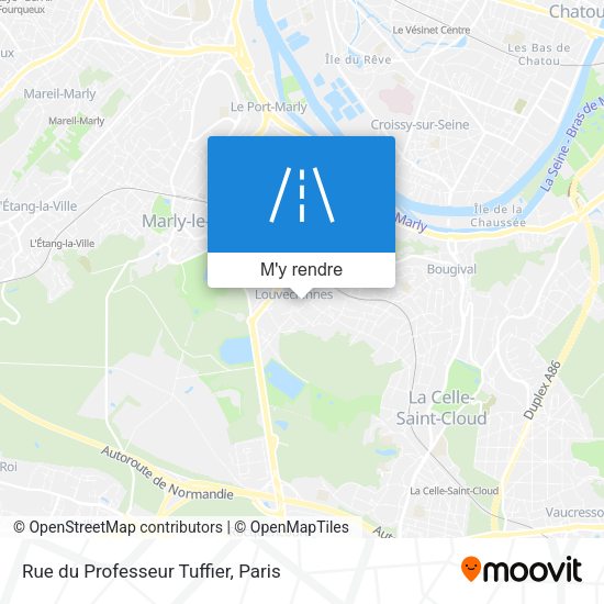 Rue du Professeur Tuffier plan