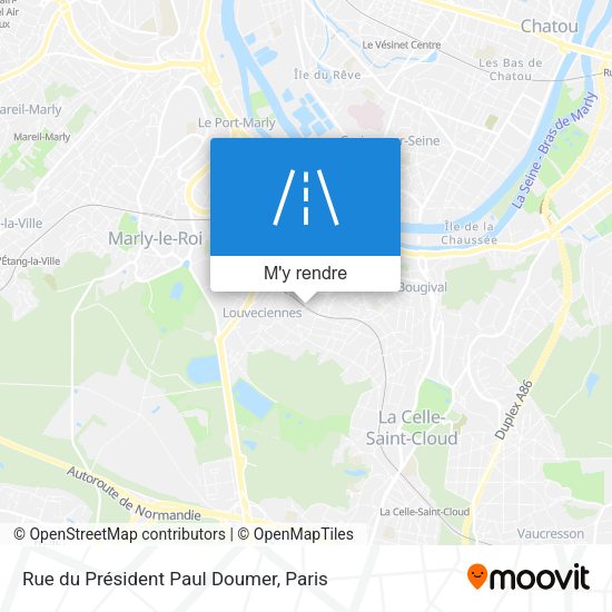 Rue du Président Paul Doumer plan