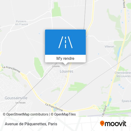 Avenue de Pâquerettes plan