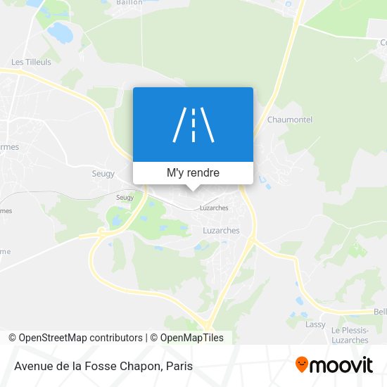 Avenue de la Fosse Chapon plan