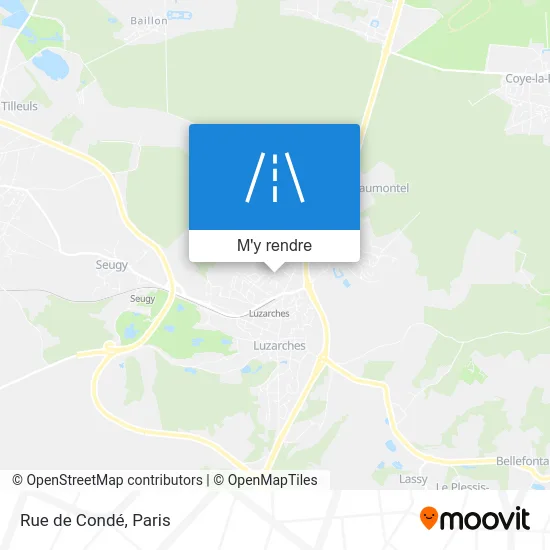 Rue de Condé plan