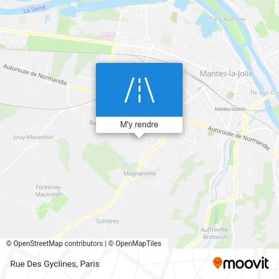 Rue Des Gyclines plan