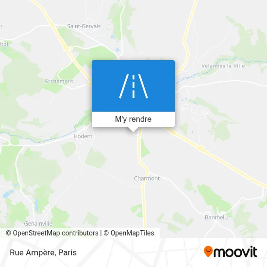 Rue Ampère plan