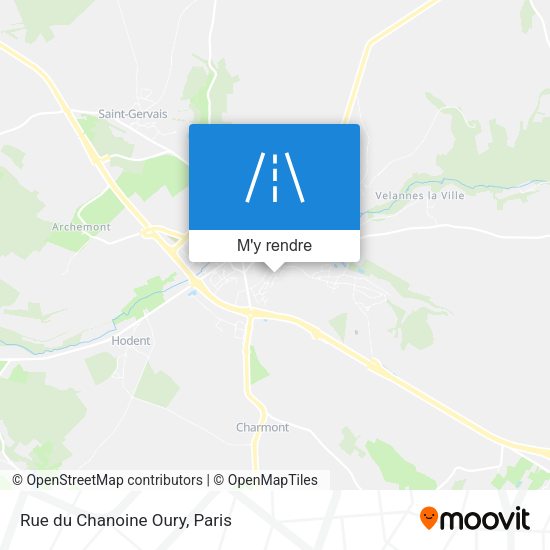 Rue du Chanoine Oury plan