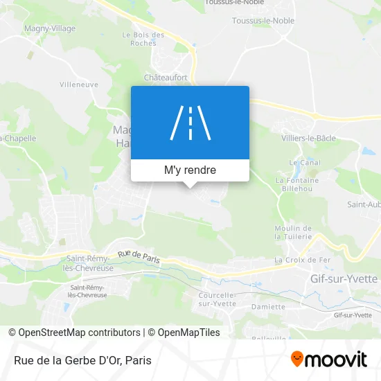 Rue de la Gerbe D'Or plan